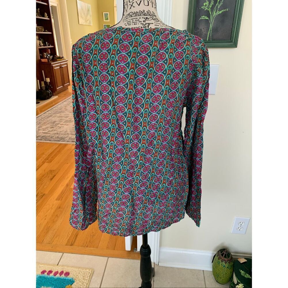 NWT Natural Life Bohemian Style Peasant Blouse - Picture 9 of 11